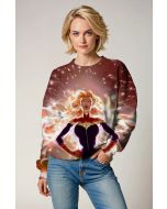 Captain Marvel Cosmic Power Crewneck Sweatshirt