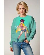 Mint Green Jubilee Yellow & Pink X-Men Crewneck Sweatshirt