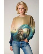 Wear the power of Thena with this epic crewneck sweatshirt, featuring the warrior goddess in a striking design.