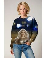 Unleash the power of Thena with this elegant crewneck sweatshirt.