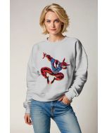 The Scarlet Spider Sweatshirt is a tribute to the iconic Marvel hero.