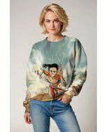 Run in style with the Makkari Sweatshirt, featuring a vibrant graphic of Makkari in her superhero costume.