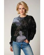 Stay sharp and stylish with the White Vision Sweatshirt