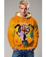 Yellow Harley Quinn Graffiti Hoodie