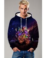 Dark Purple‑Blue Avengers Infinity War Pullover Hoodie