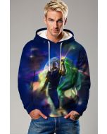 Dark Blue Thanos Infinity Gauntlet Pullover Hoodie