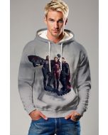 Light Grey Avengers Trio Pullover Hoodie