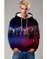 Black and Red Avengers Team Pullover Hoodie