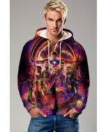 Fiery Red Avengers Team Pullover Hoodie