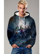 Dark Blue Avengers Team Battle Hoodie