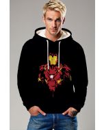 Iron Man Bold Graphic Black Apparel Heroic Streetwear Hoodie