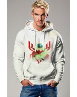 Spider Hero Graphic Apparel – White Pullover Hoodie