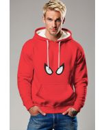 Web Vision Minimalist Apparel – Bold Red Pullover Hoodie