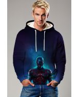 Neo Spider Hero Graphic Apparel – Midnight Blue Pullover Hoodie