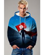 Creator’s Journey Graphic Apparel – Bold Blue Pullover Hoodie