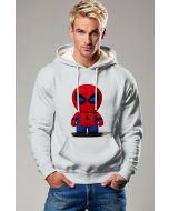 Mini Spidey Graphic Hoodie – Cozy White Pullover