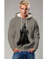 Superman Shield Graphic Apparel – Iconic Red & Gold Black Zip‑Up Hoodie