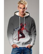  Dark Gray & Black Daredevil Action Pullover Hoodie – Stay Warm in Heroic Fashion