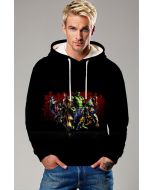 Black Marvel Heroes Team Pullover Hoodie – Warm Heroic Vibes