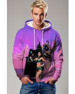 Purple Justice League Pullover Hoodie – Cozy Comic Vibes
