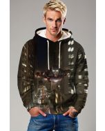 Iron Man Night Flight Graphic Hoodie – Bold Black Streetwear