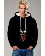 Venom Fierce Face Graphic Hoodie – Bold Black Streetwear