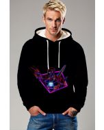Black Neon Tech Hero Pullover Hoodie