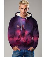 Purple and Pink Scarlet Witch Pullover Hoodie