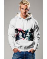 White Superman vs Batman Pullover Hoodie