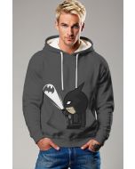 Dark Gray Chibi Batman Pullover Hoodie
