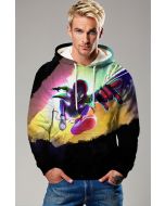 Black Spider‑Man Color Splash Pullover Hoodie