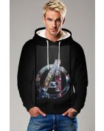 Black Avengers “A Symbol” Pullover Hoodie – Classic Hero Line Emblem