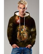 Cosmic Gold Pullover Hoodie – Infinity Gauntlet Galaxy Print