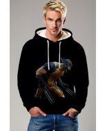 Black Pullover Hoodie – Gold & Blue Warrior Pounce Design