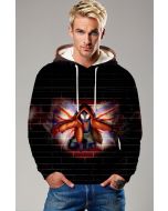 Black Graffiti Pullover Hoodie – Miles Morales Street Art Style