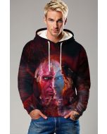 Crimson Split Cybernetic Hoodie – Duality Edition