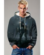 Steel Sentinel Hoodie – Deep Grey Edition