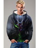 Enchanted Serpent Hoodie – Deep Emerald Storm Edition