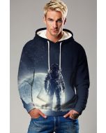 Lunar Voyage Hoodie – Midnight Blue Cosmos Edition