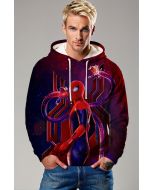 Iron Venom Hoodie – Crimson & Violet Spider Hybrid Mech Hoodie
