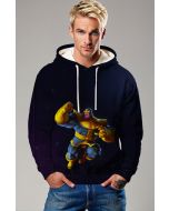 Dark Blue Thanos Hoodie – Cartoon Titan Power