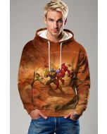 Brown Infinity Battle Hoodie – Epic Hero Clash