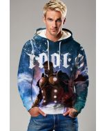 Stormbound Thunder Hoodie – Deep Blue Norse Pullover