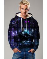 Stark Empire Graphic Hoodie – Midnight Violet & Black Pullover
