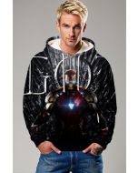 Iron Man and Game of Thrones Crossover Black and Red Pullover Hoodie