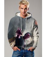 Vision Battle Stance Pullover Hoodie – Marvel Hero in Action