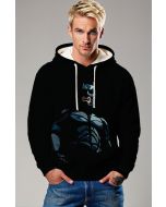 Dark Knight Silhouette Pullover Hoodie – Shadow Armor Edition