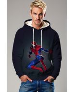 Spider-Man Hoodie – Classic Red & Blue Jump Pose