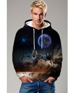 Black Panther Hoodie – Moonlit Battle Stance