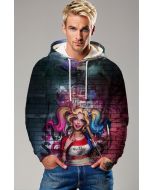Harley Quinn Graffiti Street Hoodie – Rebellious Queen